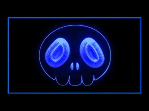 World God Only Knows Skull LED Neon Sign